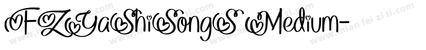 FZYaShiSongS Medium字体转换
